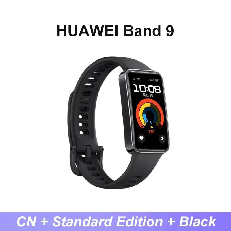 Smartband, Huawei Band 9, Preto Desenho da pulseira Fluoroelastómero